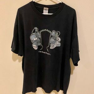 2000s Simpsons I see dumb people tshirt